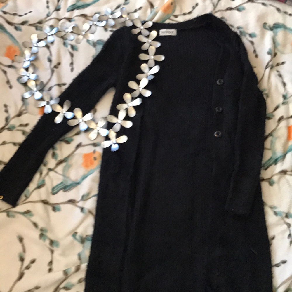 Warm long cardigan